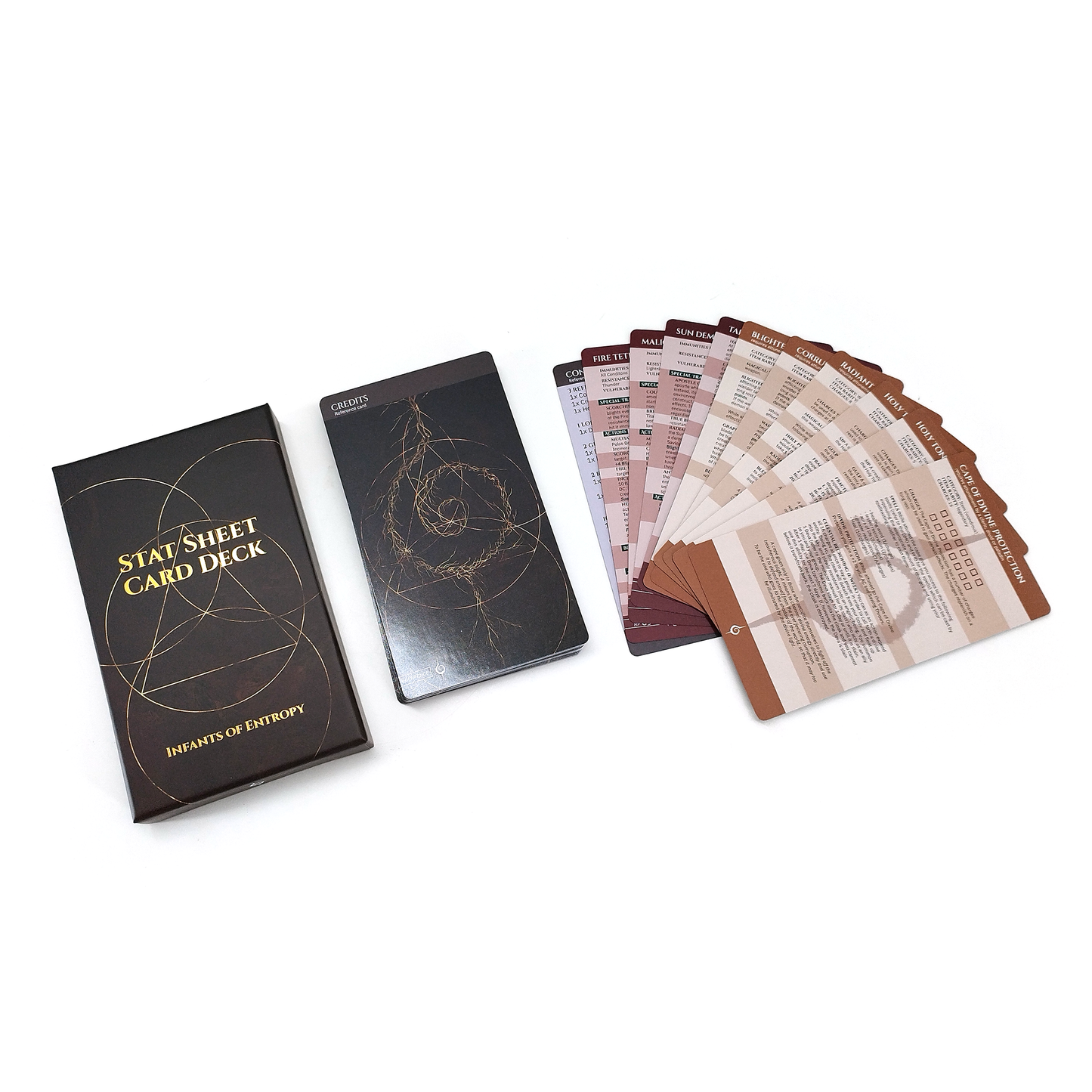 Infants of Entropy Stat Sheet Card Deck