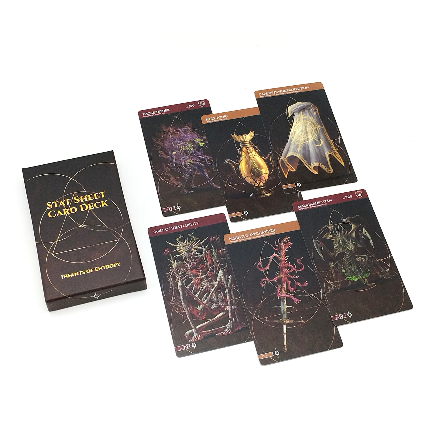 Infants of Entropy Stat Sheet Card Deck