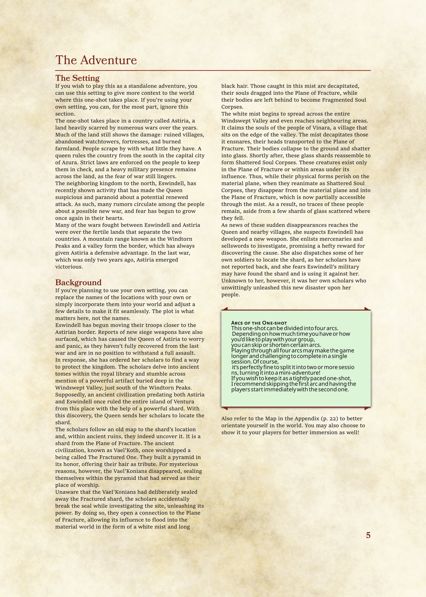 Mists of Fracture || DnD 5e Cosmic Horror One-Shot