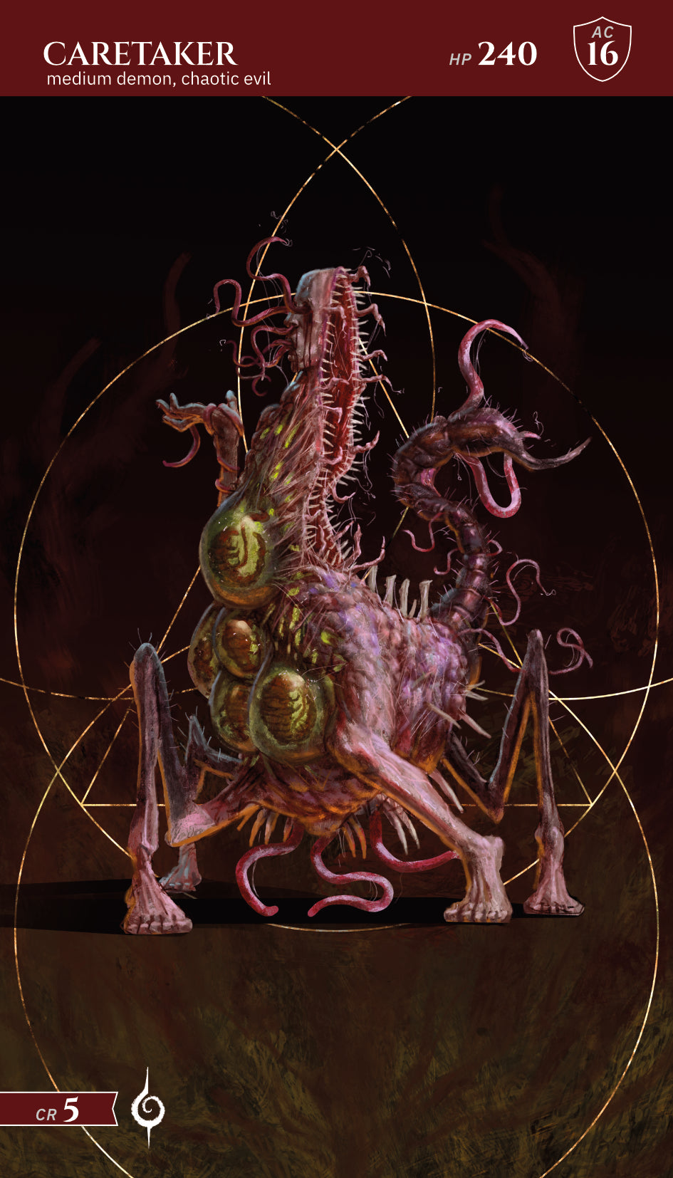 Infants of Entropy Stat Sheet Card Deck