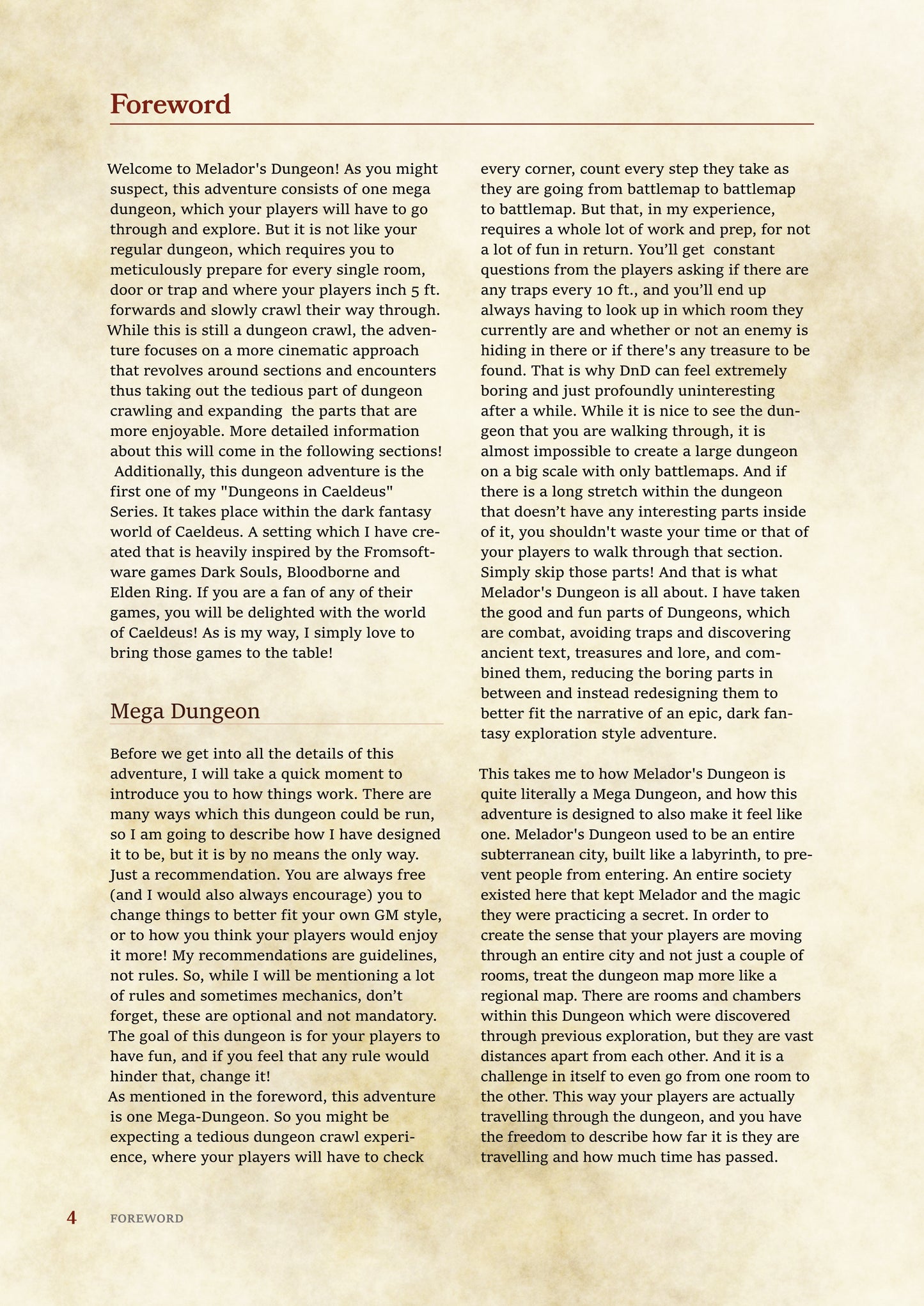 Meladors Dungeon, DnD 5e Mega Dungeon